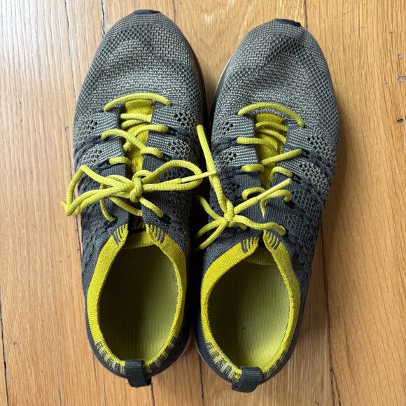 Nike Flyknit Trainer Cargo Khaki Bright Citron Size 7W, 5.5M - Picture 4 of 8